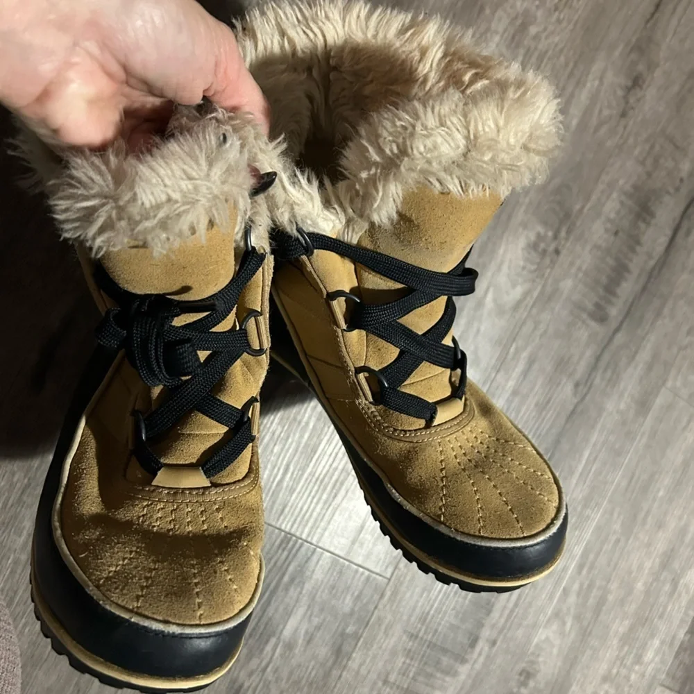 Womens Sorel Tivoli Fur Lined Lace Up Boots 6.5 - Picture 10 of 10